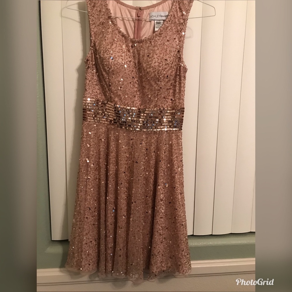 Ashley Lauren Sparkle Homecoming Dress